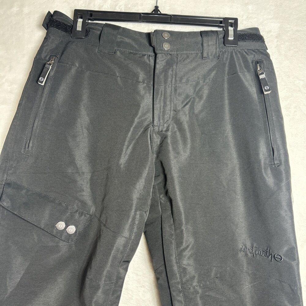 Planet Earth Women's Snow Pants Size Medium Black  Waterproof Winter Ski